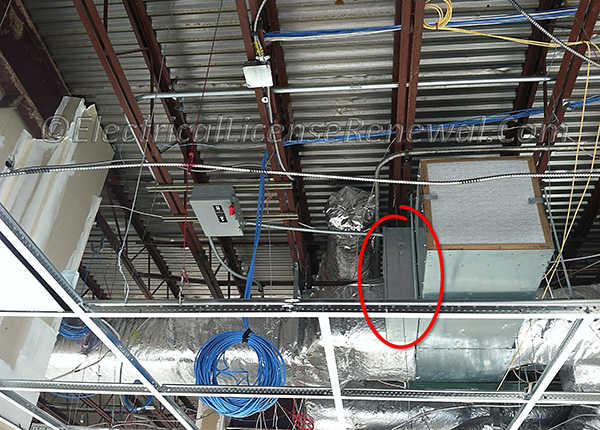 In the 2014 NEC, this duct heater will require proper work space and access.